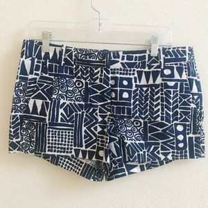 J. Crew Geometric Print Shorts size 8